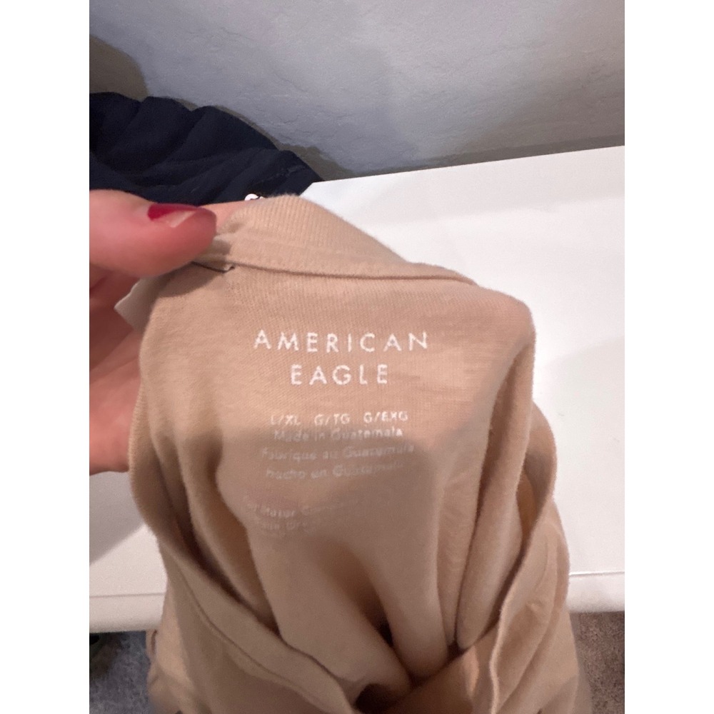 American Eagle Ford Bronco Graphic T-Shirt Oversized Tan Beige L/XL Vintage Vibe - Picture 2 of 2